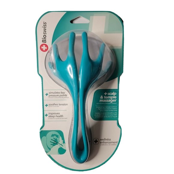 BIOSWISS Scalp & Temple Massager No More Head Tension Relaxes Stimulates - Picture 1 of 3